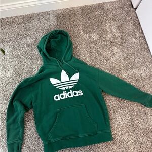 Adidas Hunter Green Hoodie with Logo